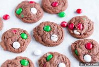 Mint Chocolate M&M Cookies