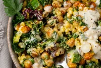 Kale Couscous Salad with Creamy Cashew Dressing