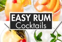 Quick Rum Cocktails to Mix at Home