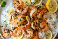 Zesty Grilled Lemon Cilantro Shrimp Skewers Recipe