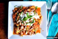 Moroccan Vegetable Stew with Dried Figs and Fresh Mint