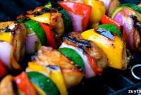 Grilled Honey-Glazed Chicken Kabobs Recipe