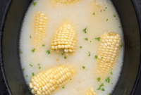 Creamy Crockpot Corn Simmered in Milk