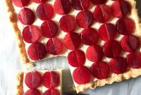 Plum Tart with Honey Ginger Mascarpone