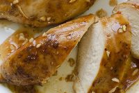 Glazed Chicken Breast with Savory Garlic Sauce