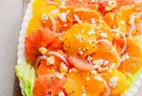 Zesty Citrus Salad with Orange, Grapefruit and Mint