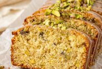 Lemon Pistachio Loaf Cake with Cardamom