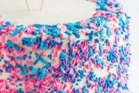 Piñata-Style Gender Reveal Cake Recipe with Surprise Filling