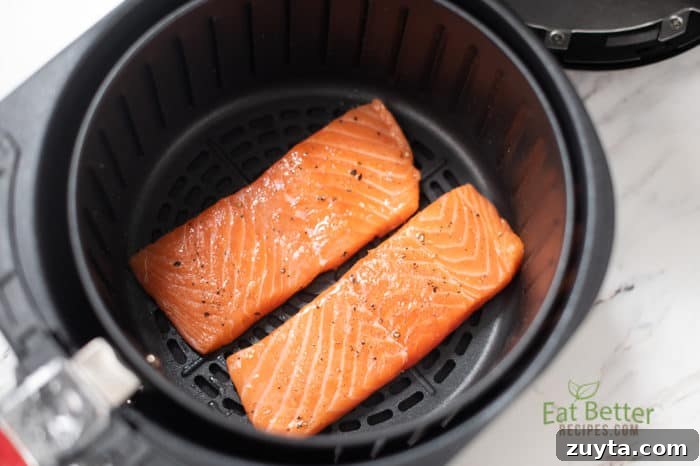 Healthy Air fried salmon recipe in air fryer