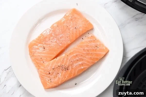 raw salmon