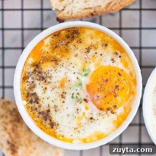 How to Make Shirred Eggs: Baked Egg Recipe 9 Baked eggs