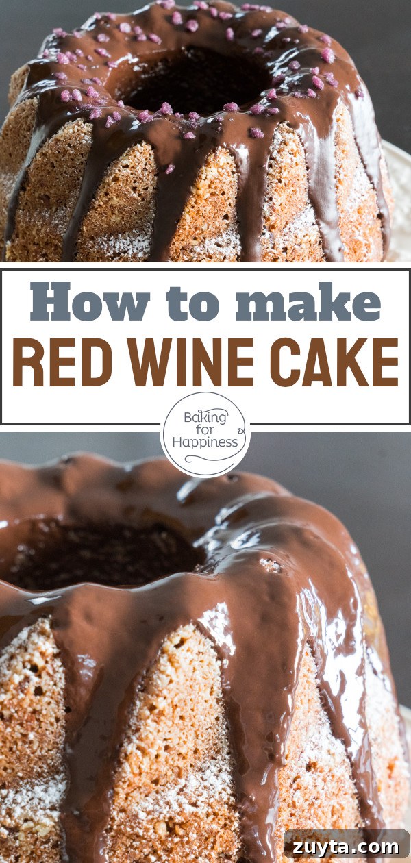This red wine cake with chocolate tastes wonderfully chocolaty and aromatic. The perfect autumn recipe, so test it right away!