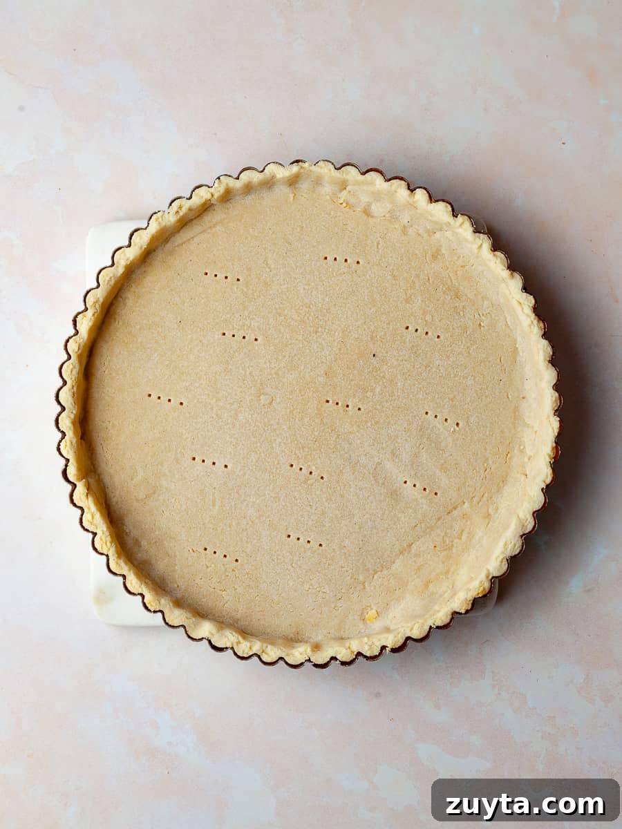 freshly baked gluten free tart crust