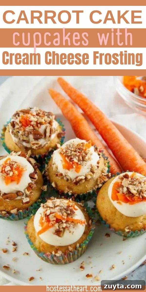 Carrot Cake Cupcakes Recipe with Cream Cheese Frosting 9 Carrot Cake Cupcakes Recipe with Cream Cheese Frosting