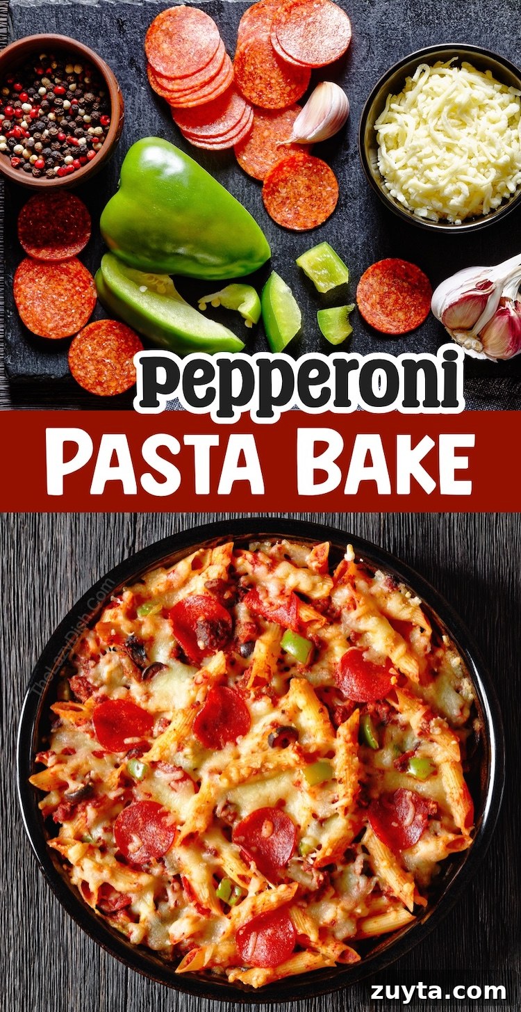 13 Pepperoni Dinner Recipes to Make Tonight 8 Pasta baked with all of your favorite pizza toppings to make a yummy kid friendly meal! You're going to love this list of easy dinner recipes to make with pepperoni. They are fun and simple to make on busy school nights and can be customized for your picky eaters.