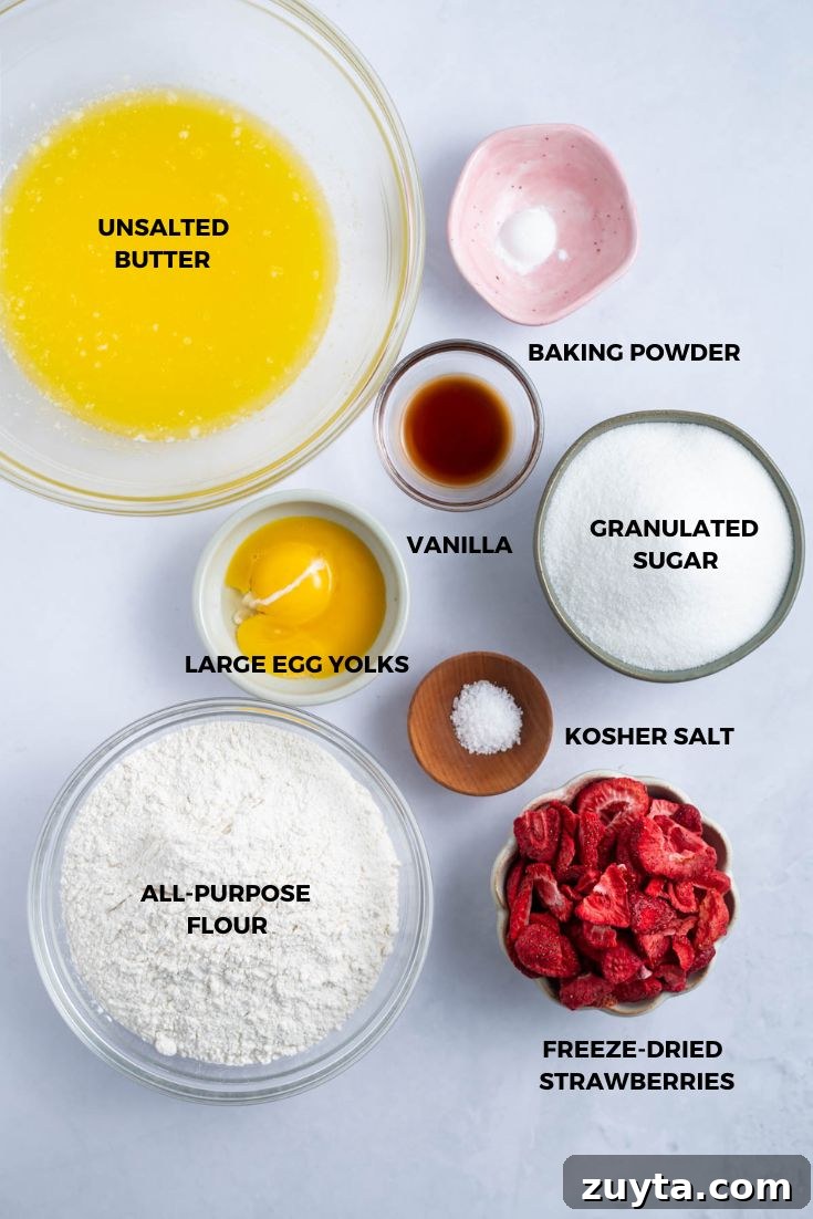 strawberry sugar cookies ingredients