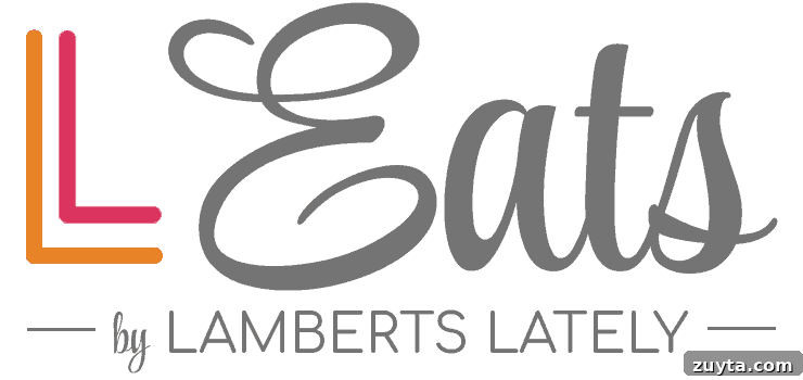 Lamberts Lately logo with stylish text and colorful design elements.