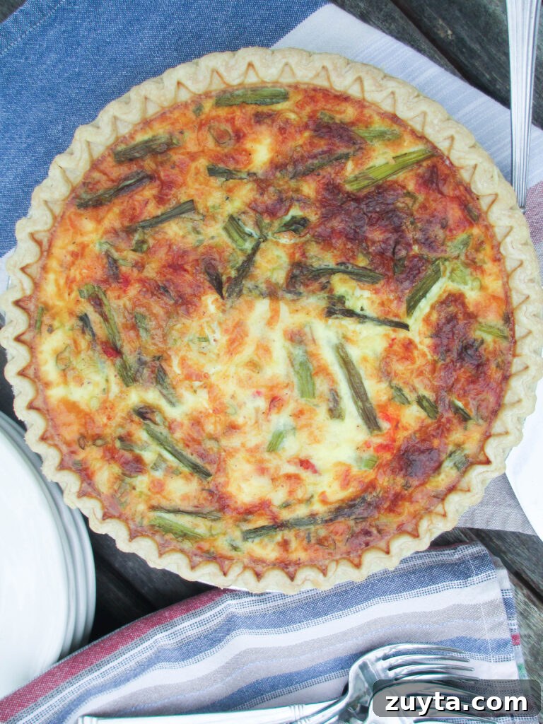 Savory Lobster, Asparagus and Gruyere Quiche Recipe 2 Lobster Asparagus and Gruyere Quiche