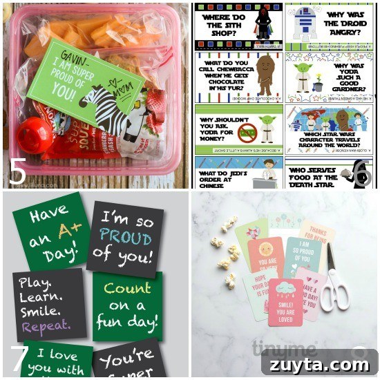 Printable Lunchbox Notes to Brighten Kids' Day 4 Free Printable Lunch Box Notes for Kids - Add a special, personal touch to your child's lunch to remind them you're thinking of them with these free Printable Lunchbox Notes for Kids.