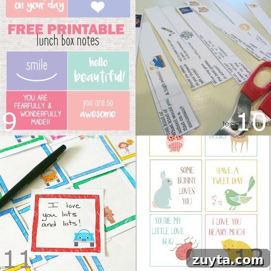 Printable Lunchbox Notes to Brighten Kids' Day 5 Free Printable Lunch Box Notes for Kids - Add a special, personal touch to your child's lunch to remind them you're thinking of them with these free Printable Lunchbox Notes for Kids.