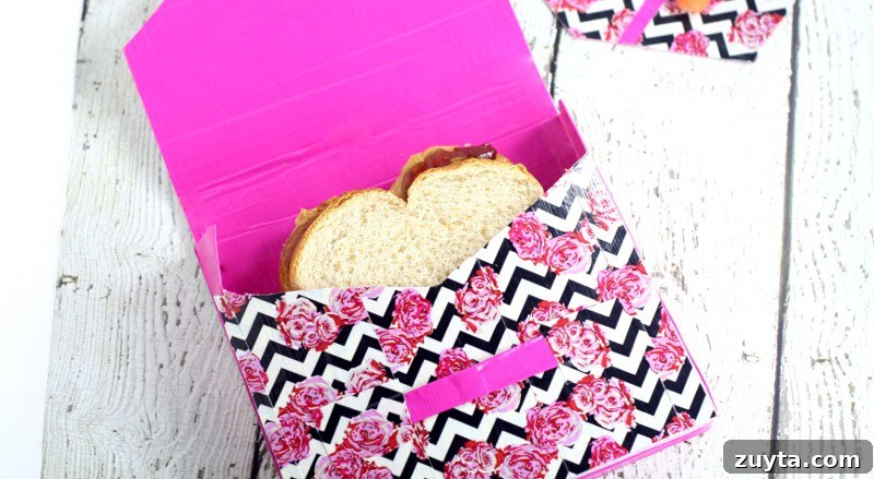 Printable Lunchbox Notes to Brighten Kids' Day 9 DIY Reusable Duck Tape Lunch Bags