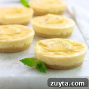 Keto White Chocolate Lemon Cheesecakes