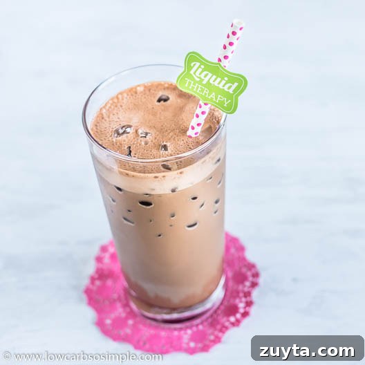 Keto Iced Power Mocha | Low-Carb, So Simple