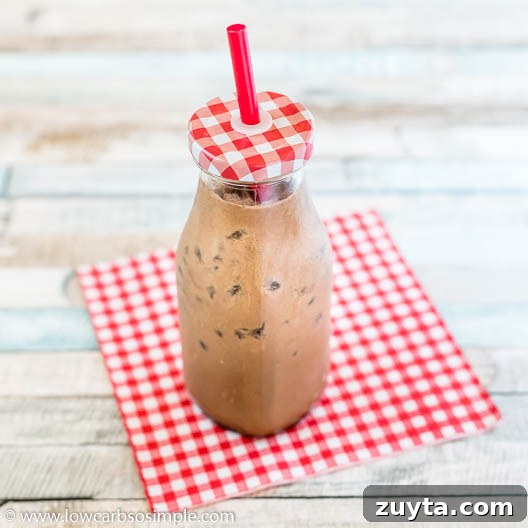Creamy Keto Iced Power Mocha | Low-Carb, So Simple
