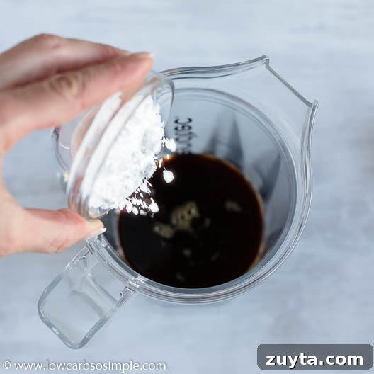 Adding Powdered Erythritol | Low-Carb, So Simple