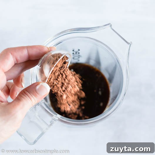 Adding Raw Cocoa Powder | Low-Carb, So Simple
