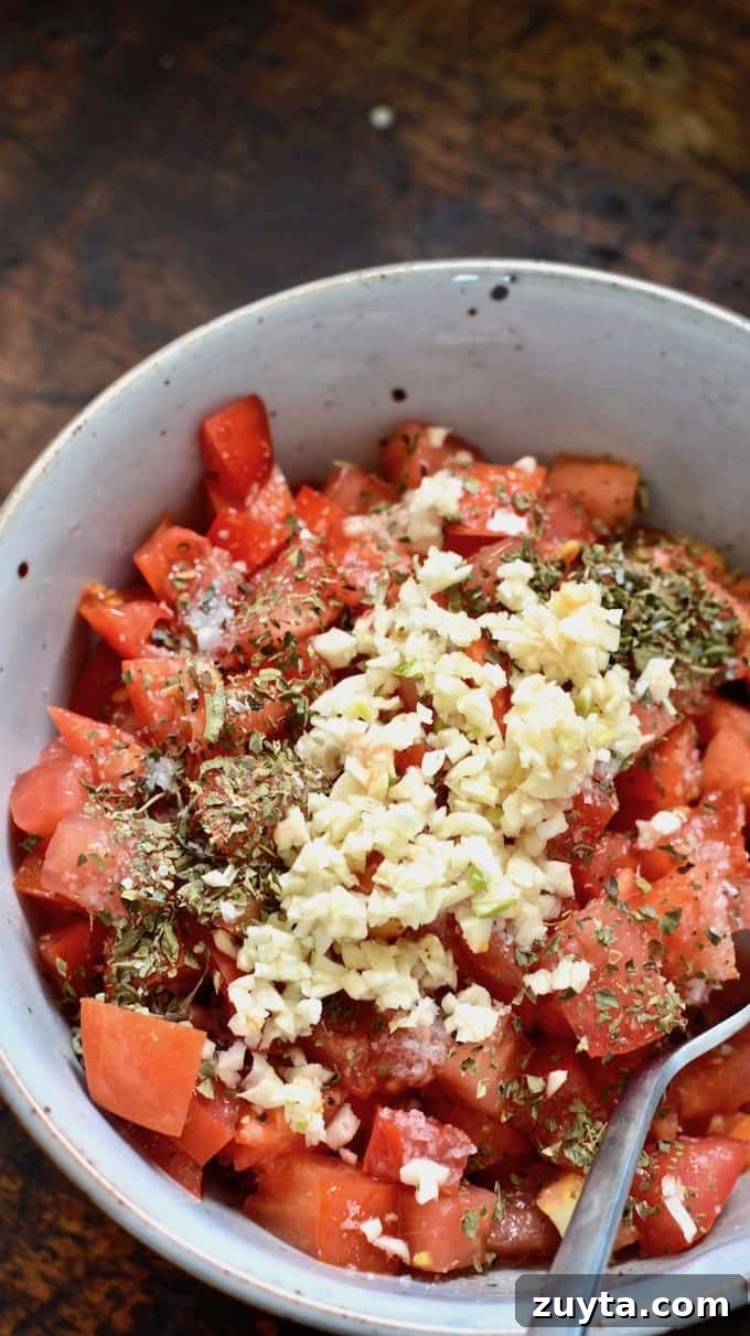 Oregano-marinated tomatoes make this torta stand out