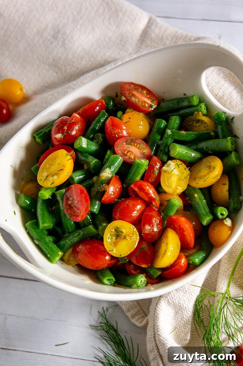 Hot Dog Bar Ideas: Toppings, Themes and Party Setup 8 Green bean and tomato salad