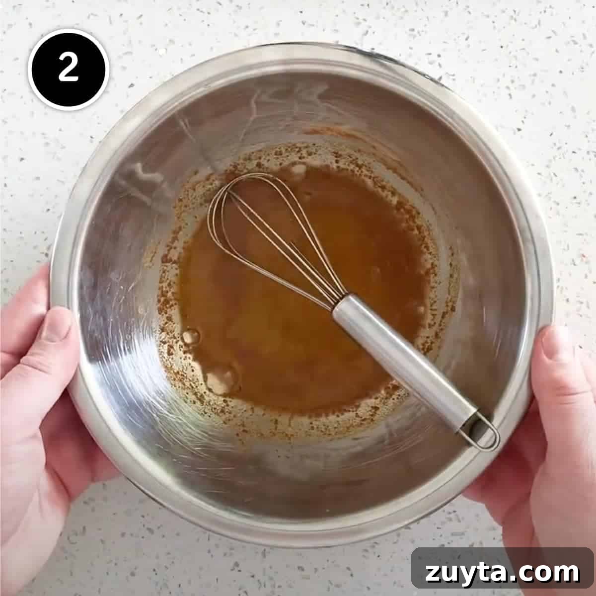 Authentic Sri Lankan Cashew Curry (Kaju Maluwa) Recipe 5 Mixing spices with water to make a paste