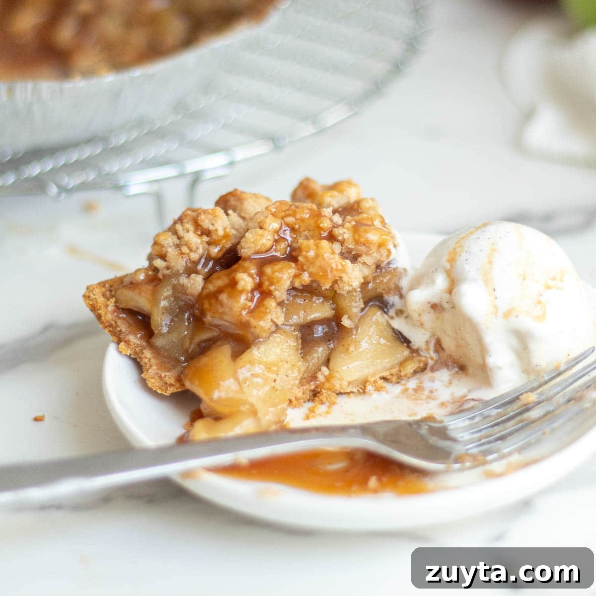 mini apple pie with graham cracker crust