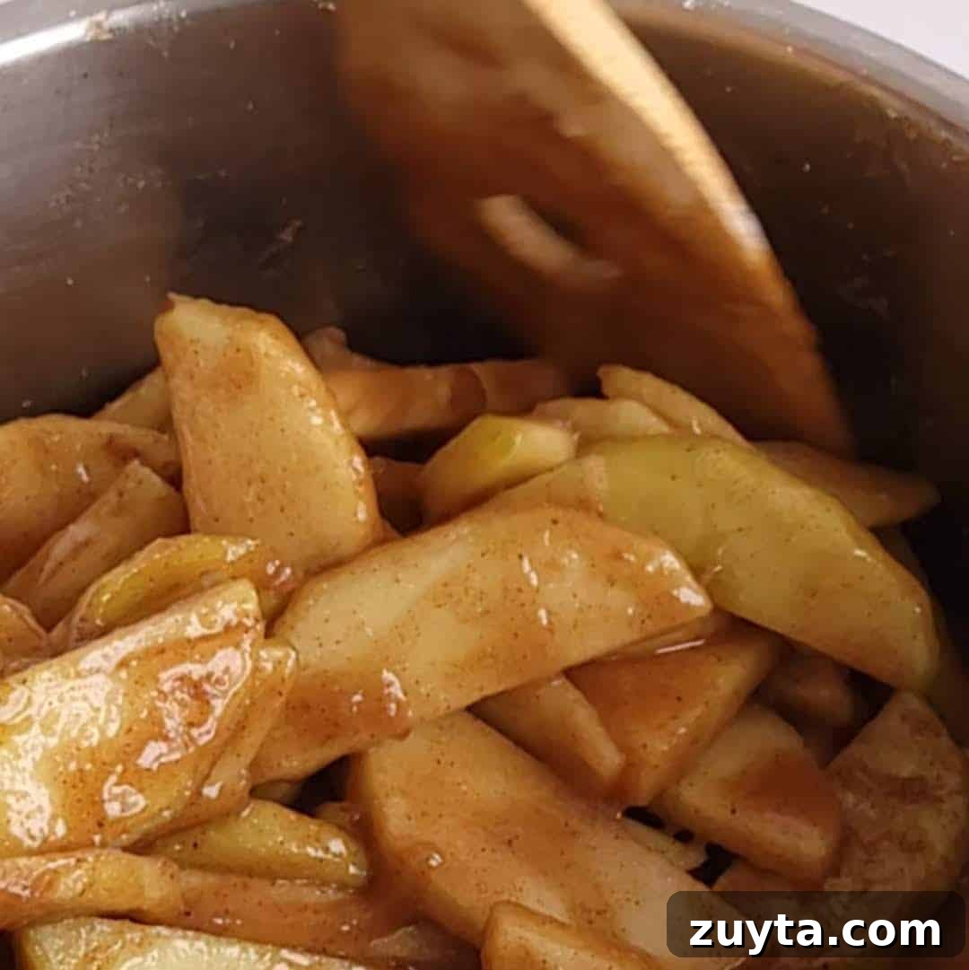 apple pie with graham cracker crust - step 1