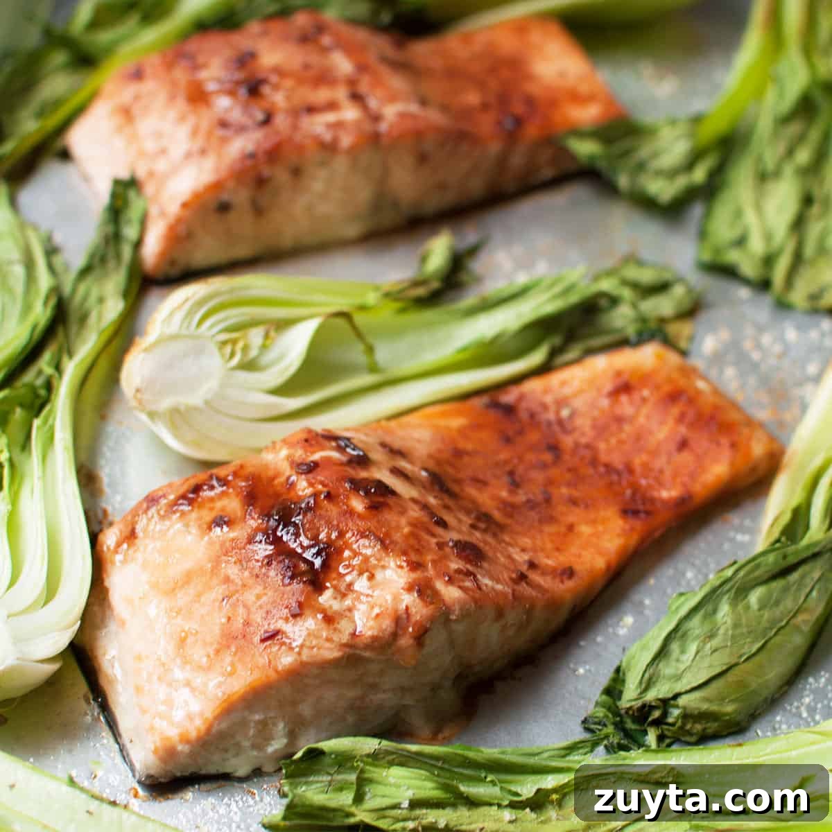 Sheet Pan Dinner Recipes for Quick Weeknight Meals 10 Salmon on a sheet pan.