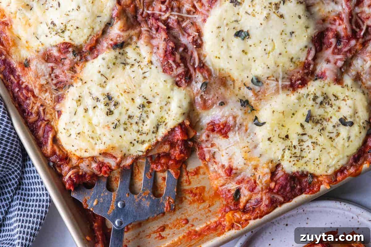 Sheet Pan Dinner Recipes for Quick Weeknight Meals 15 Lasagna on a sheet pan.