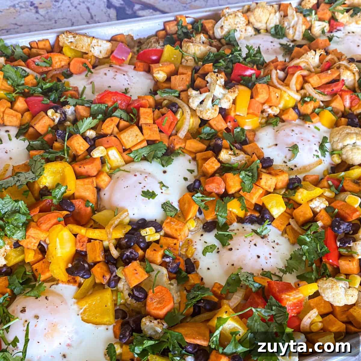 Sheet Pan Dinner Recipes for Quick Weeknight Meals 4 Pan of sweet potato hash.
