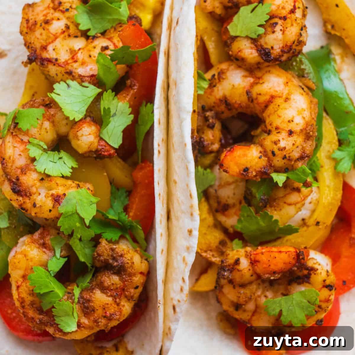 Sheet Pan Dinner Recipes for Quick Weeknight Meals 7 Prepared shrimp fajitas.