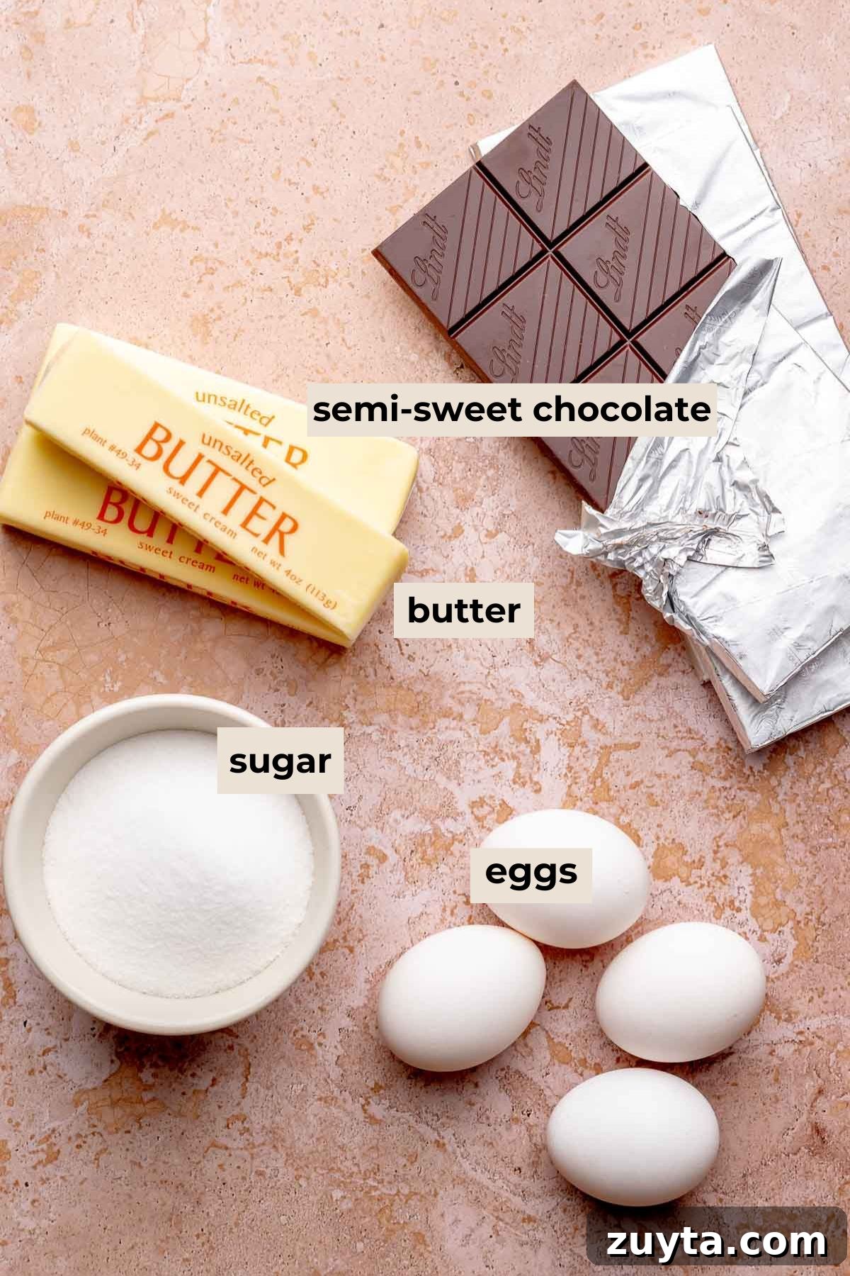 Silky Chocolate Swiss Meringue Buttercream Recipe 3 Ingredients for chocolate swiss meringue buttercream.