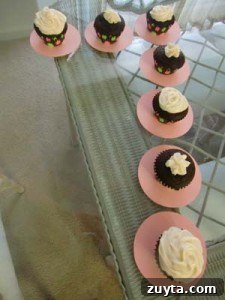 Decadent Gluten-Free Dark Chocolate Cupcakes Recipe 3 Cupcakes with frosting