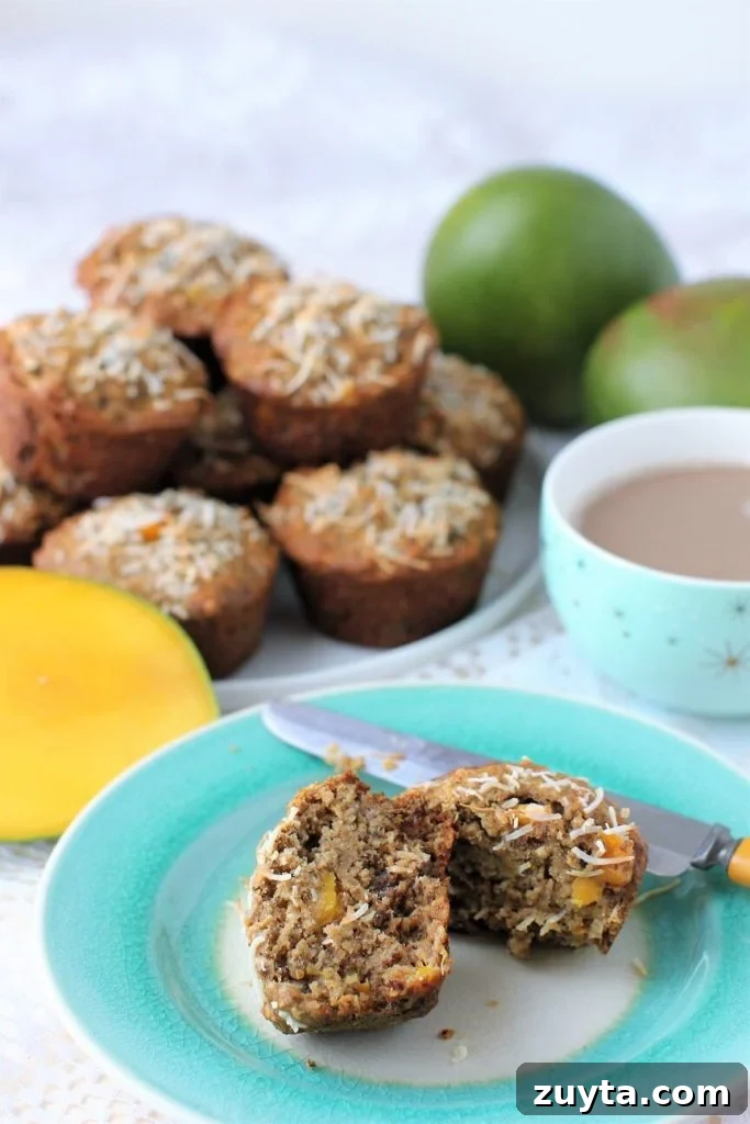 teatime is better with mango muffins