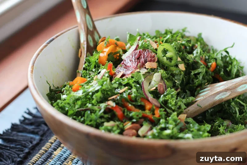 PaleOMG Spicy Kale Blood Orange Salad