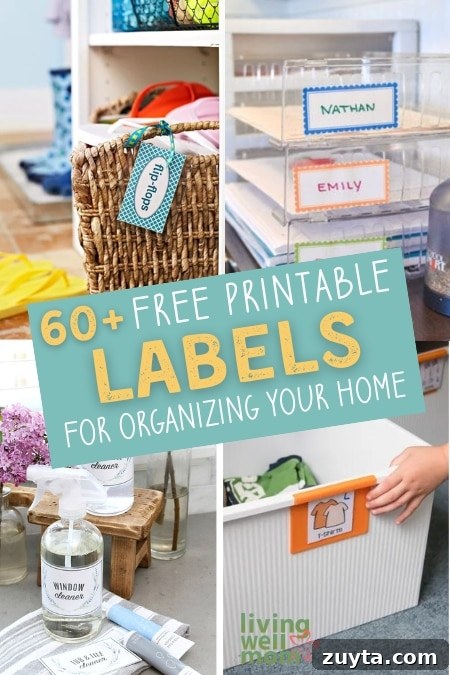 Over 60 Free Printable Labels for Home Organization 2 60+ free printable labels for organizing your home