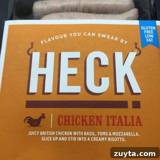 Heck Chicken Italia sausages