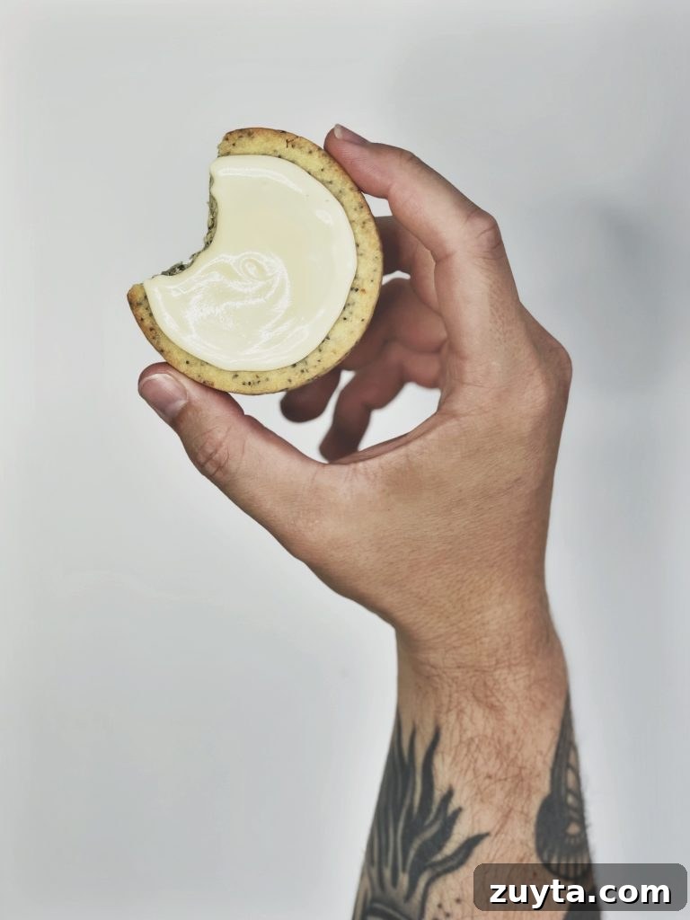 Lemon Poppy Seed Shortbread Cookies 7 Shortbread with lemon cream cheese frosting