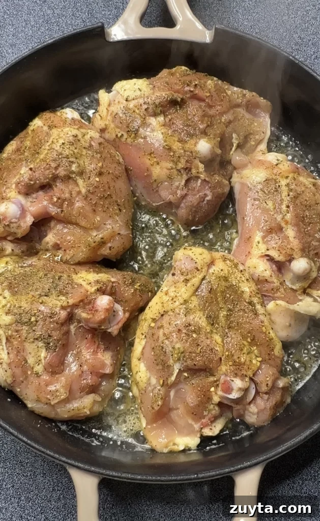 One Pan Creamy Garlic Chicken Thighs 7 img 2784 6