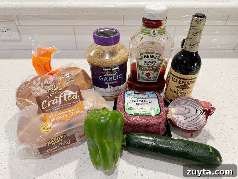Homemade sloppy joe ingredients