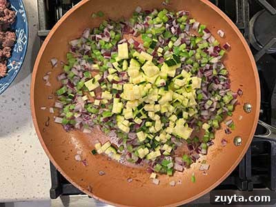 Add the zucchini