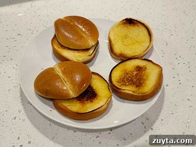 Toast the buns
